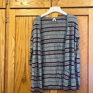 Mudd Lightweight Striped Cardigan